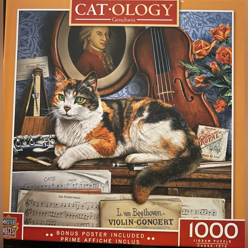 Beethoven Cat Jigsaw Puzzle 1000pc